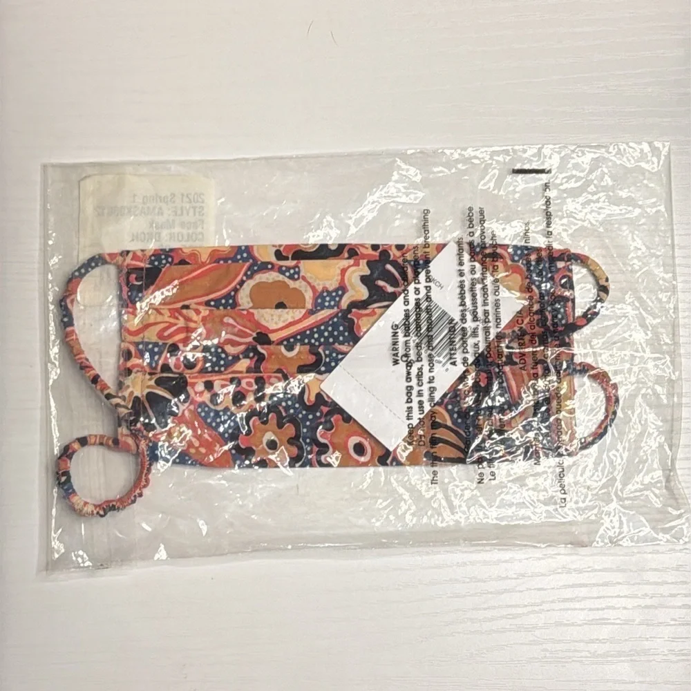 A.L.C. Printed Cotton Reusable Face Mask Covering